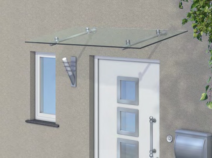 Voorzitter Neerduwen efficiëntie Glazen afdak voordeur, voor een moderne uitstraling van uw woning
